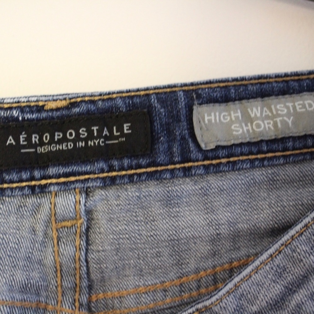 🎀 3/23 Aeropostale Denim High Waisted Shorts - Picture 5 of 5